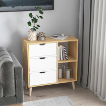Simple bedside table Nordic style assembly locker bedroom assembly bedside cabinet simple economical storage cabinet