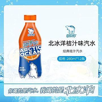 【北冰洋】桔汁汽水280ml*12瓶[5元优惠券]-寻折猪