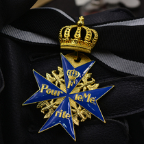 Grand Cross of the Order of Merit and Valor of the Order of Merit of the Crown of Prussia with Oak Leaf Cluster Blue Iron Cross of Malta