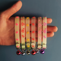 Cat collar cat bell glowing dog collar kitten small cute luminous anti-lost cat collar pet supplies