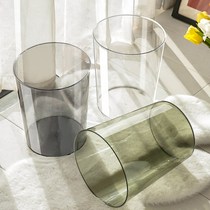 Waste basket transparent garbage can dormitory simple office living room bedroom toilet toilet large capacity storage