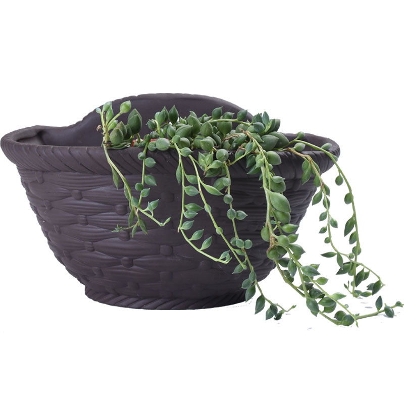 New Chinese style restoring ancient ways hanging pot ceramic large balcony more meat hanging wall flower pot hanging violet arenaceous refers to flower pot