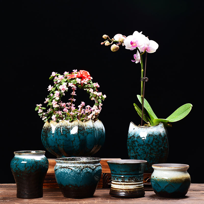 YOU creative jade flower pot ceramic wholesale indoor potted bracketplant spend money plant much meat meat meat the plants flower pot