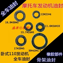 Motorcycle accessories horizontal 110 engine oil seal sealing ring piece horizontal WS110 electric start full car oil seal