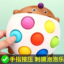 Baby finger press plate Child hedgehog Bubble Bliss Fine Action Training 3 Months 6 Baby 1 A 2 Year Old Toy