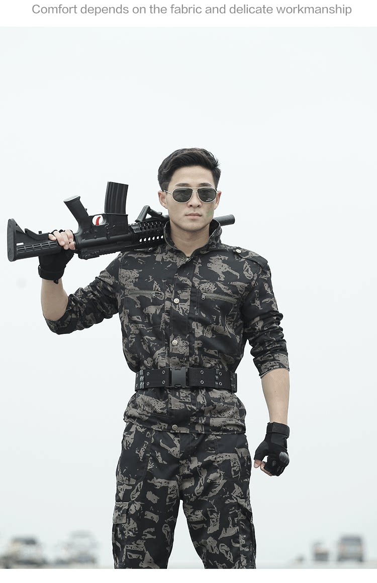 盾郎特种兵迷彩服套装男秋季军装作战服作训服军迷服饰工作服耐磨