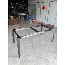 Stainless steel table legs high-end light luxury marble slate luxury stone dining table leg bracket home customization of dining table leg base