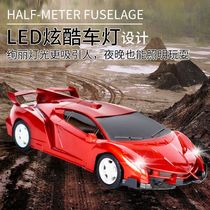 Remote control four-wheeled sports car car toy rechargeable drop-resistant boys shake empty car children six-year-old children play county car