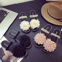 Beach sandals female outer wear seaside 2020 summer new student Korean version wild ins tide two-wear sandals