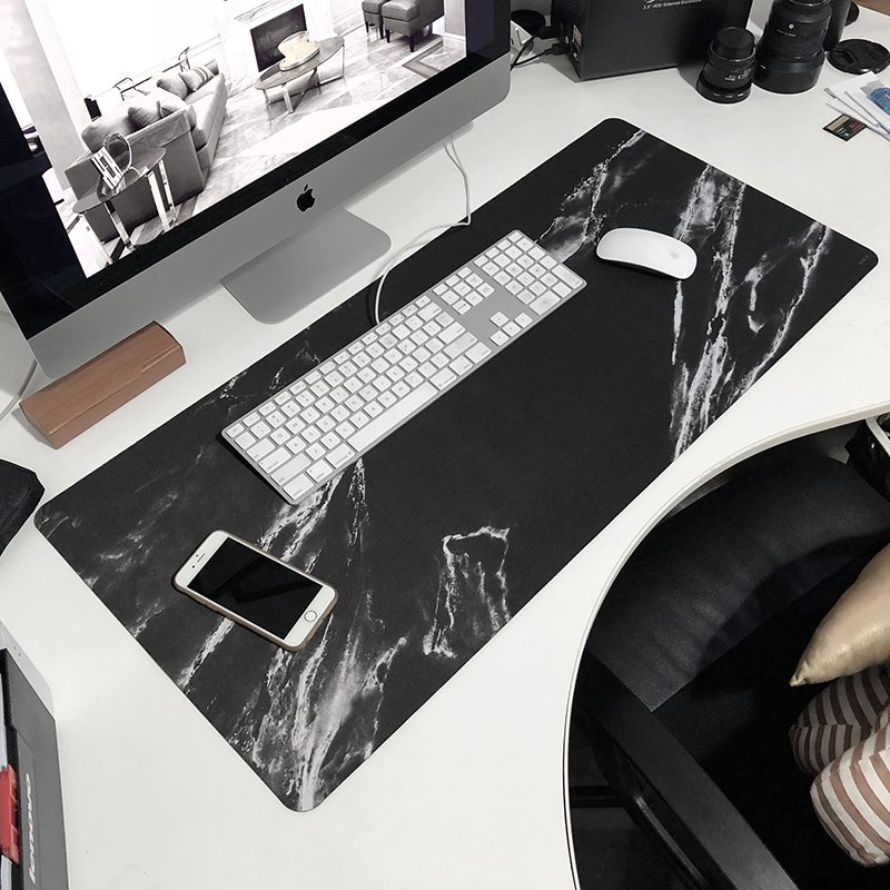Nordic Ins Office Desk Mat Marbling Mouse Pad Super Thick Notebook