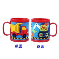 Childrens cartoon teeth brushing cups cute mens and women baby mouthwash cups household toothbrush cup anti-drop belt handle