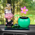 Xe trang trí xe sun flower lắc đầu trang trí xe rung xe phụ kiện xe hơi trang trí xe hơi hương liệu nước hoa Ô tô nội thất Accesseries