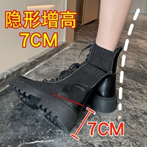 Martin Boots Woman Summer Thin hollow mesh boots Breathable Mesh Veil Slim Boots Genuine Leather Black Short Boots Womans Summer Lady Boots