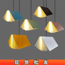 Book-shaped chandelium bookstore book creative art lamp shop window bar Desk Library Personality book styling Decorative Chandelia