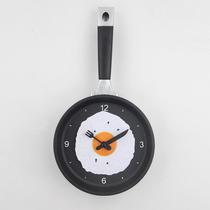 Spanish ABS creative wall clock living room clock kitchen omelette pan clock silent clock simple clock wall clock wall watch
