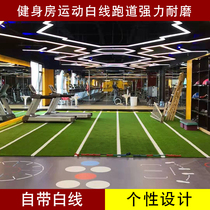 Gym Lawn Personal Trainer Lawn Carpet Custom Scale Studio Sleigh Car White Line Green Indoor Outdoor