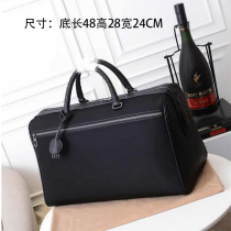 Mens waterproof travel bag 2022 new fashion minimalist large capacity Bull Leather Woven Luggage Bag Tide Cards
