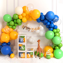 Macaron Childrens Party Open Balloon Arch Hundreds Day Baby Babys Anniversary Decoration Scene