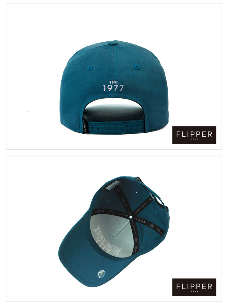 韩国进口flipper春夏款棒球帽newyork字母酒红色硬顶鸭舌帽弯檐