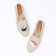 2023 shallow mouth straw espadrille slip-on white shoes denim shoes thick-soled fisherman shoes for women versatile