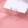 S925 sterling silver flash diamond water drop ear buckle female 2022 new tide personality design feel ins -indifferent flow soverell earrings S925 sterling silver flash diamond water drop ear buckle female 2022 new tide personality design feel ins -indifferent flow soverell earrings