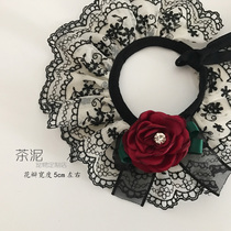 Spot pet custom saliva towel puppet mouth towel beauty short mouth towel gradually layer Garfield collar