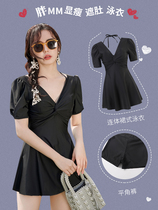 2021 new adult swimsuit women micro fat size fat mm big chest Belly Belly conjoined body fat 200kg pregnant women Summer