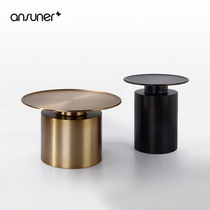 Designer coffee table Nordic simple modern home living room round metal sofa side and corner combination side design