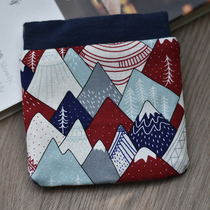 Japanese coin wallet handmade fabric creative shrapnel firewood dog small card bag cotton linen mouth gold bag and wind earphone bag