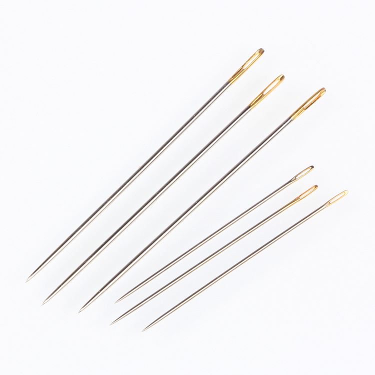 缝被子厚布针皮革纳鞋底diy金尾长针毛毯针衬衫针纽扣针包邮