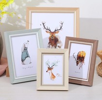 New product photo frame setting 7 inch 5 6 8 10 12 16 a4 photo album frame hanging wall custom frame plus wash photo