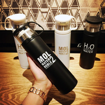 H2O stainless steel thermos men and womens kettle cup cover One piece Luffy 1314 couple cup creative water cup