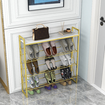 Nordic ultra-narrow door shoe rack simple household shoe cabinet Economical multi-layer storage narrow small rock board small shoe cabinet