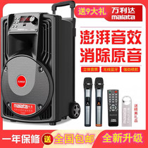Wanlida JD15 inch rod speaker JD12 inch outdoor square dance audio high-power mobile speaker 9021S
