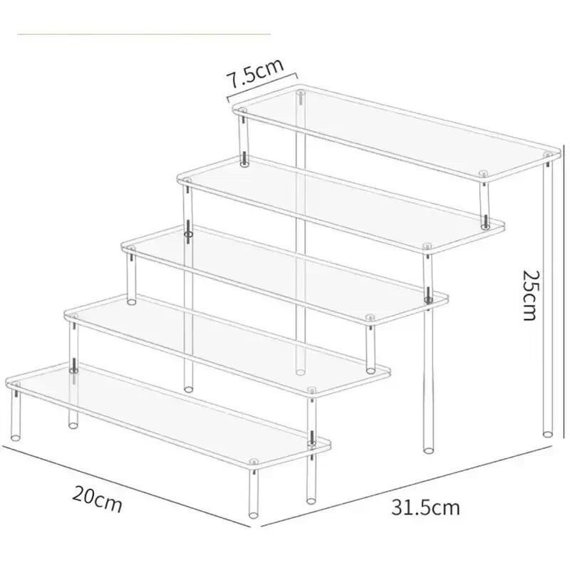 五层长20cm宽8cm阶梯架