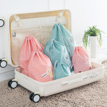 Pump rope beam pocket pull rope travel cute waterproof small bag to clean underwear kindergarten clothes collect bag