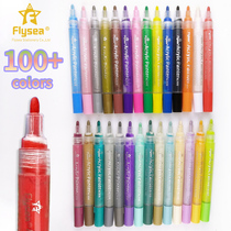 Acrylic marker graffiti drawing cloth pen diy photo album pen body painting animation round head water-based 28 Color bag