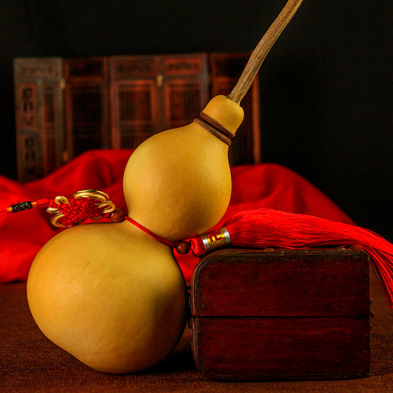 念慈阁精品特大葫芦摆件挂件开口天然葫芦酒葫芦装酒水壶_7折现价356.