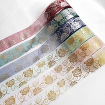 The Carefree House Yao Yao Bronzed Rose Flower Yarn With Hair Accessories DIY silk with materials bar lolita gift decorations