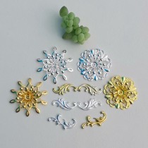 Free Home Ancient Wind Ornaments Pickling Brass Gold Plated Silver A73 Hair Accessories DIY Alloy material accessories bar Chirpy Patches