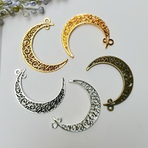 Free Home Alloy Moon Hanging Pendant Hair Accessories DIY material accessories bar Tollita Earrings Necklace 91