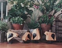 Foreign trade export original single American country style retro old iron wood bird ornaments