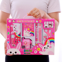 Simple stationery set gift box stationery bag exquisite gift bag stationery box gift pack Korean learning supplies