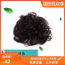True hair top replacement real hair film invisible bangs head replacement block head wig film real hair fluffy