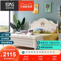 Childrens bed girl white American childrens bed European princess bed sheet bed youth bed furniture combination set