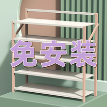 Shoe shelf home door small narrow simple new 2021 popular net red dust-proof layered clapboard shoe storage artifact