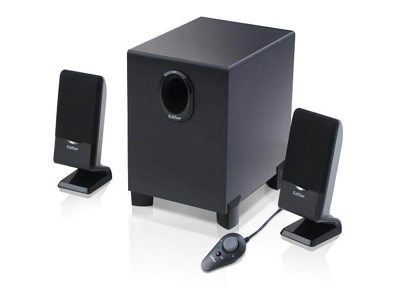 漫步者 r101t06 多媒体有源电脑音箱 线控低音炮