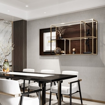 Modern light extravagant electric meter box shelter box solid wood multifunctional weak electric case decorative drawing shelf creative minimalist wall hanging