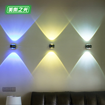 Chinese new wall lamp Spot light LED creative living room TV background light Hotel corridor Modern bedroom bedside wall light