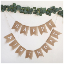 ins wind children party decorative swing piece numb-piece hanging-rope baby photo-prop letter hanging rope Yugaly leaf